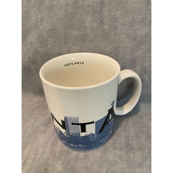 2002 Atlanta Starbucks Coffee Mug Cup Hotlanta Large Skyline Barista Series - Picture 10 of 10